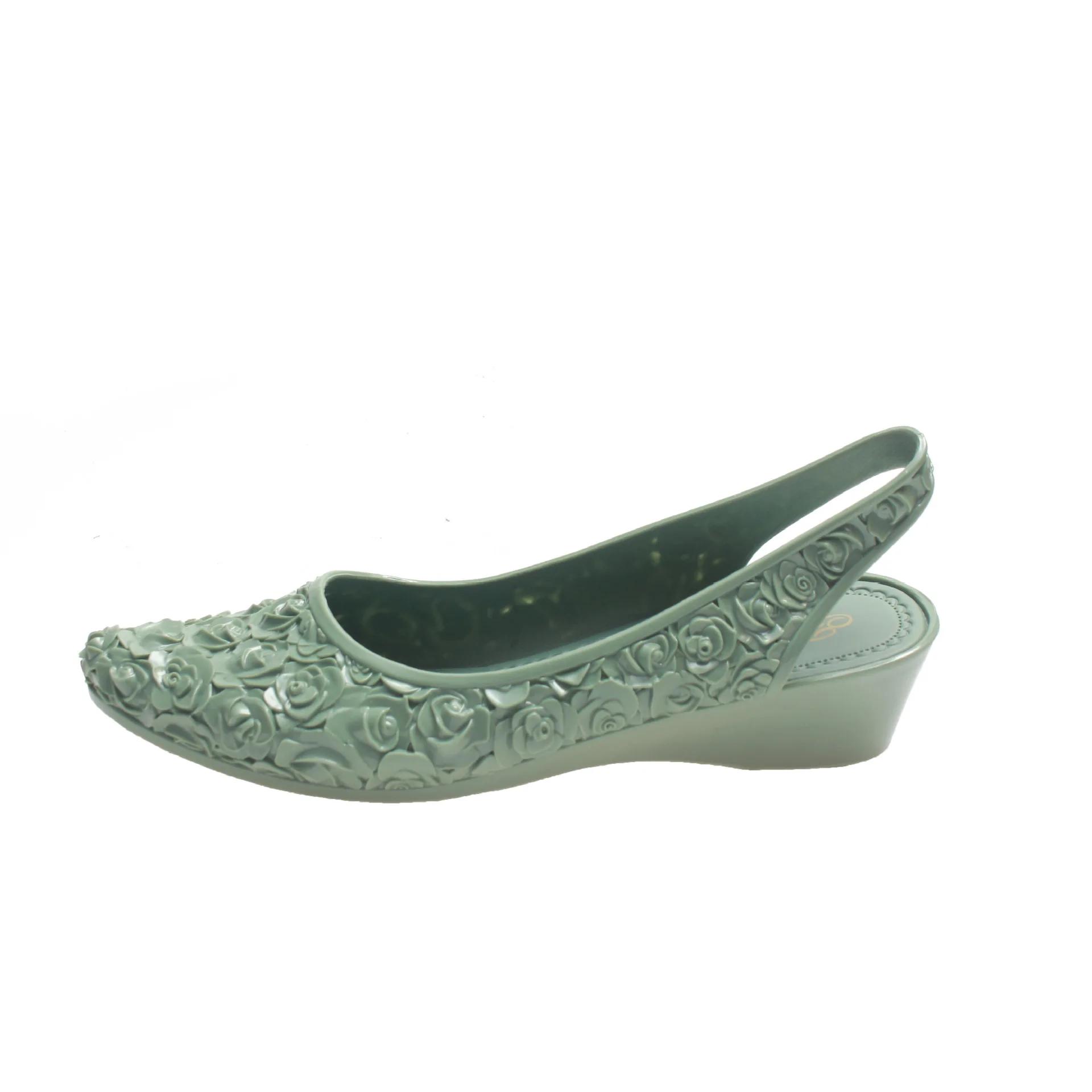 

Fashion Women Sandals Soft Bottom Wedge Heels Single Shoes New Spring Summer Fashion Flower Sandalias Mujer Ladies Pointed Toe Sandals 40 светло-зеленый