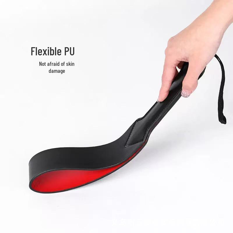 PU Leather Spiked Paddle - Couples' Flirtation and Spanking Toy.