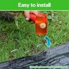 U Shaped Garden Stakes Kits Metal Sod Pins and Gaskets for Ground Cover Galvanized Landscape Staple and Cushions