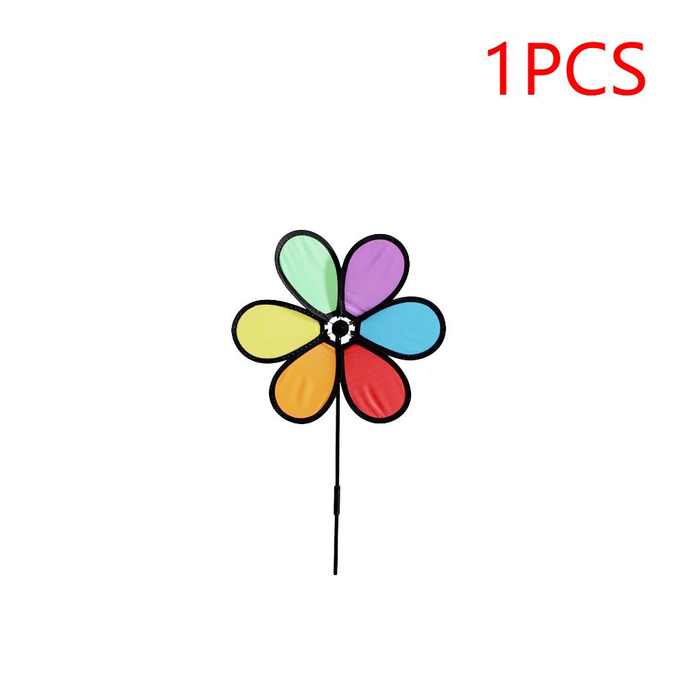 1-3PCS Garden Wind Spinner Portable Decoration Windmill Spinners Cloth Flower Spinners Outdoor Kids Toy for Garden Lawn Yard