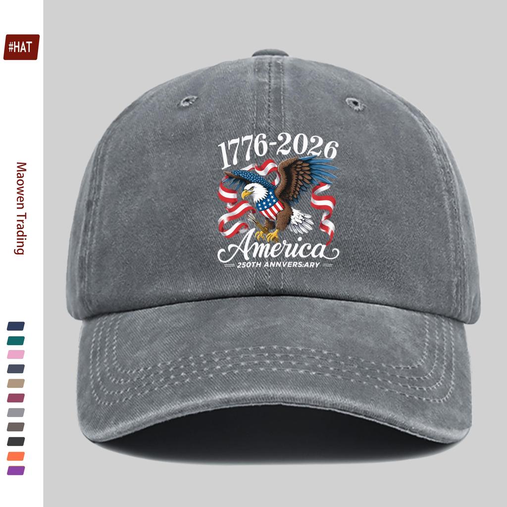 pc th Anniversary of the Founding of the United States Eagle and Stars and Stripes Print Baseball Cap Fashionable Casual Pr