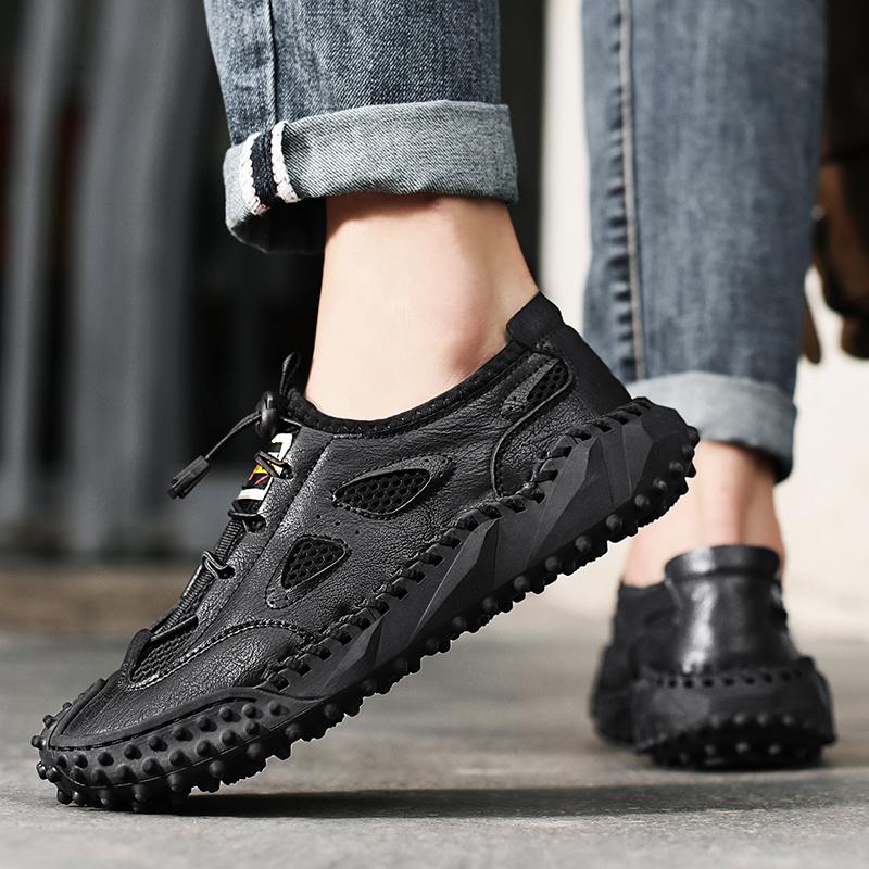 Fashion Men's Walking Shoes Breathable Lightweight Casual Tennis Shoes Hollow Out Running Shoes Tenis Masculino Sandals Mens Sneakers