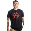 ANARCHY DISTRESSED SYMBOL Unisex T-shirt_Anarchist, Punk, Riot, Disorder Tee