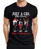 Just A Girl Who Loves Wine & Christmas - Weihnachten Weihnachtsgeschenk Christma