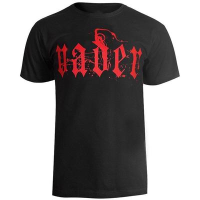 Vader Polish Death Metal Band Logo Aufgedrucktes Rockster Amerikanisches Retro Kurzarm Unisex und Damen 100% Baumwolle T-Shirt