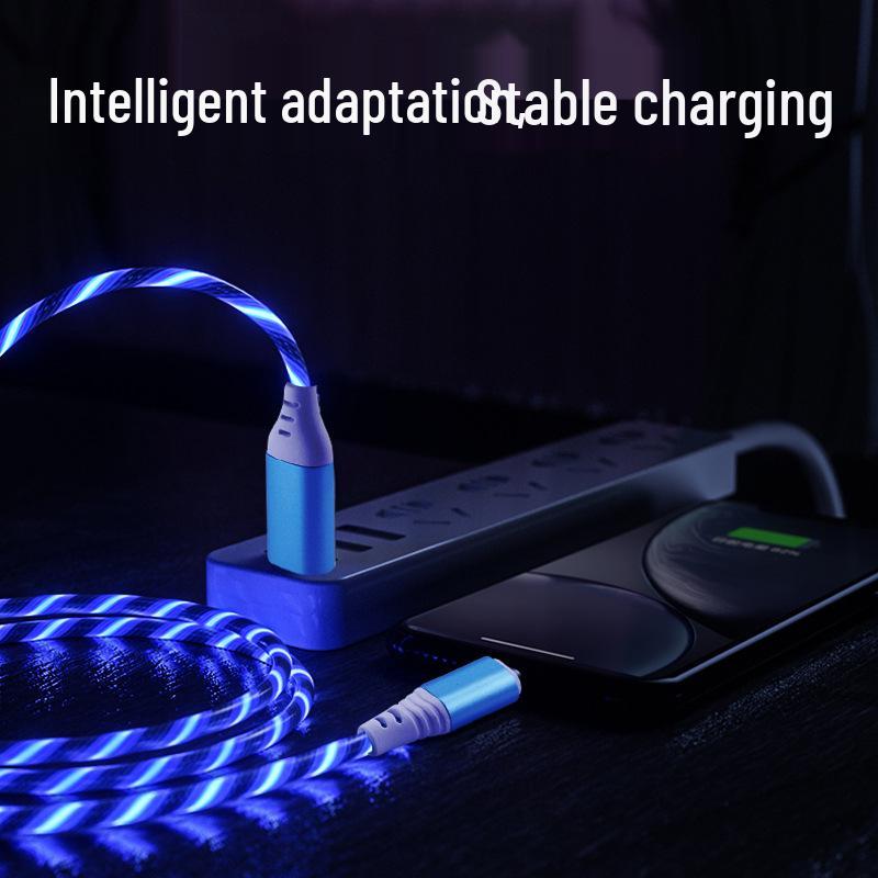 Luminous Glowing Fast-Charge Type-C Cable for Android, Huawei, Xiaomi Devices