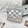 Gesteppte Herz-Handtasche im koreanischen Stil: Multifunktionales Make-up-, Hautpflege- & Münzportemonnaie