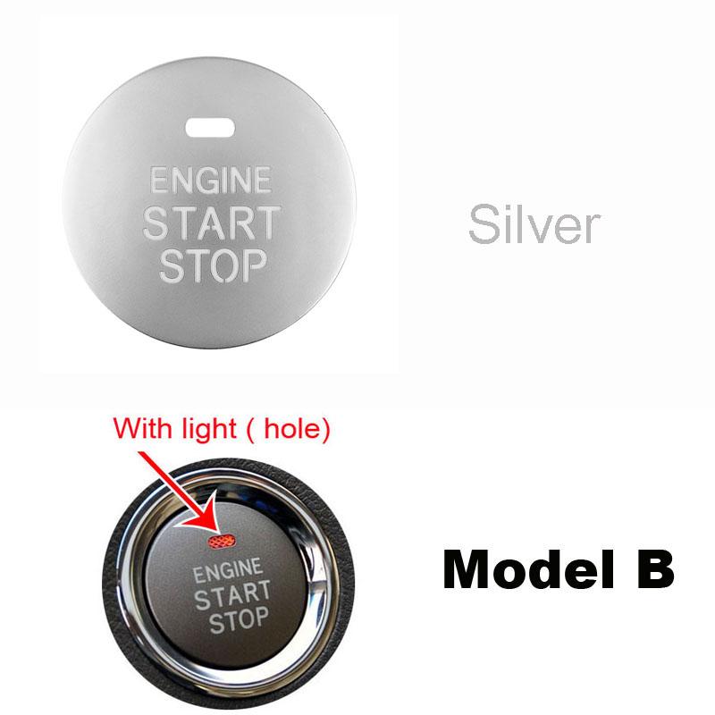 

Кнопки запуска двигателя и остановки двигателя, накладка, подходит для LEXUS IS250 ES GS NX RX350 EX350 LX57 IS250, интерьер авто Model B - SILVER