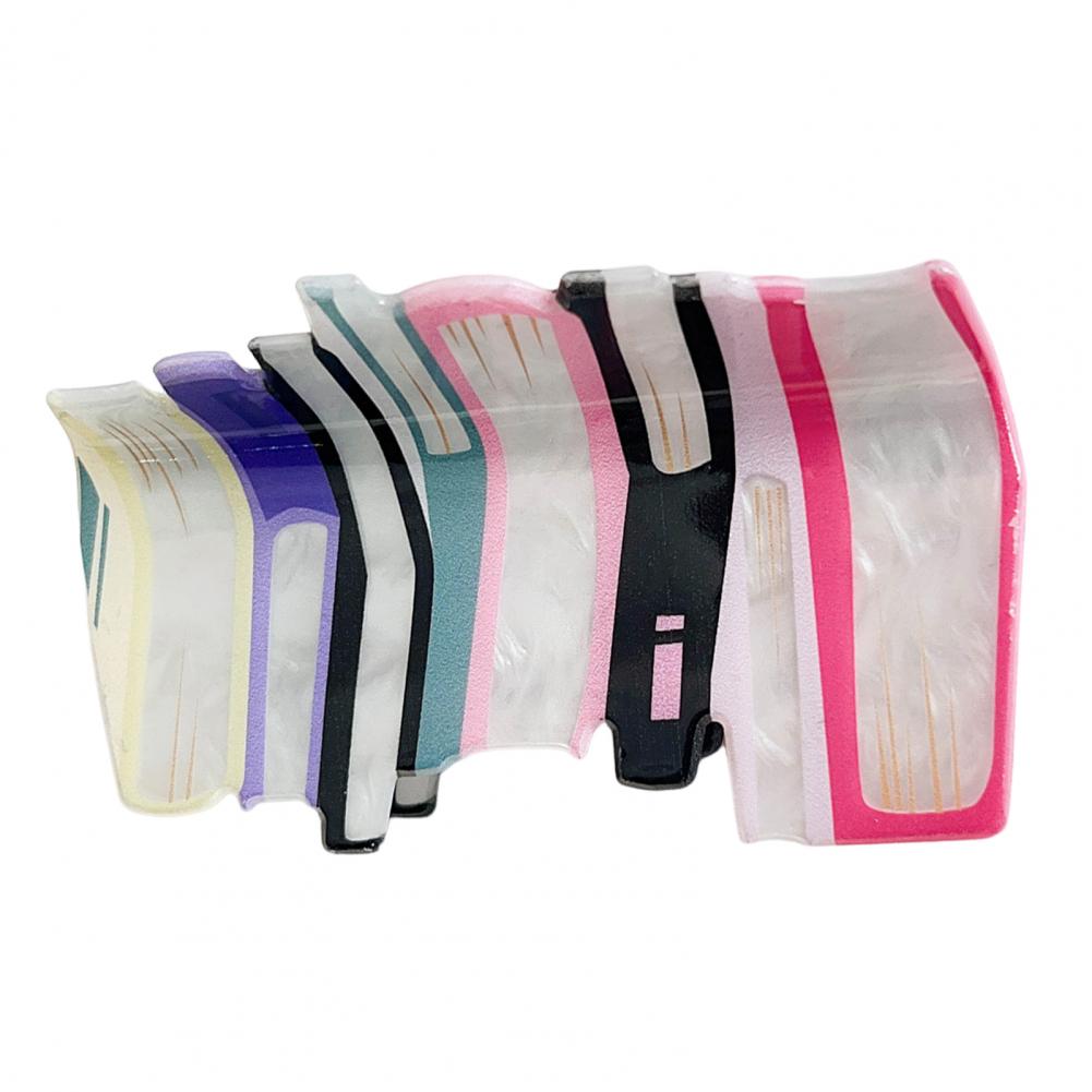 Meisjes Haarspeld Snoepkleur Boekvorm Dames Haarspeld Antislip Tanden Grote Maat Achterhoofd Haarklauw Haaraccessoires roze