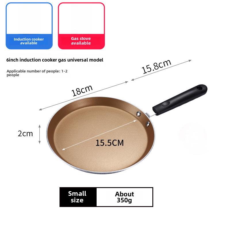 Antihaftbeschichtete Pfannkuchen- und Omelettpfanne aus Aluminium