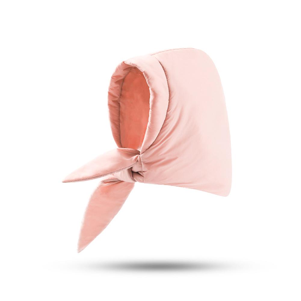 

Women Winter Warm Down Cotton Headscarf Outdoor Lightweight Thickened Windproof Coldproof Caps Kerchief DMZ85; pink one size#1