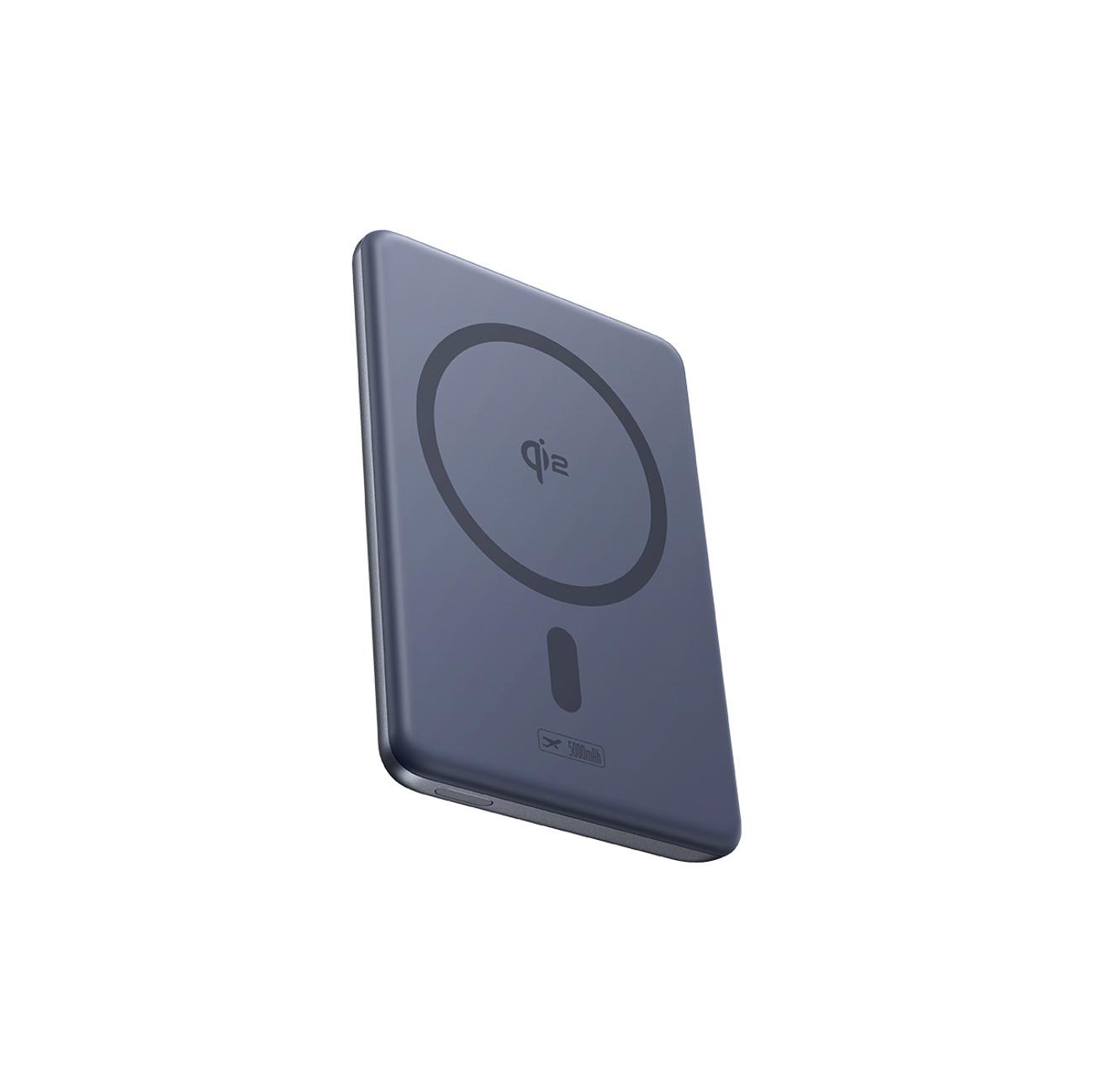 Powerbank ultracienki 5000mAh z podstawką kablem