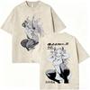 Washed Vintage Anime My Hero Academia Himiko Toga Graphic T-shirt   ga Casual T-shirts Unisex Y2k Oversized T Shirts