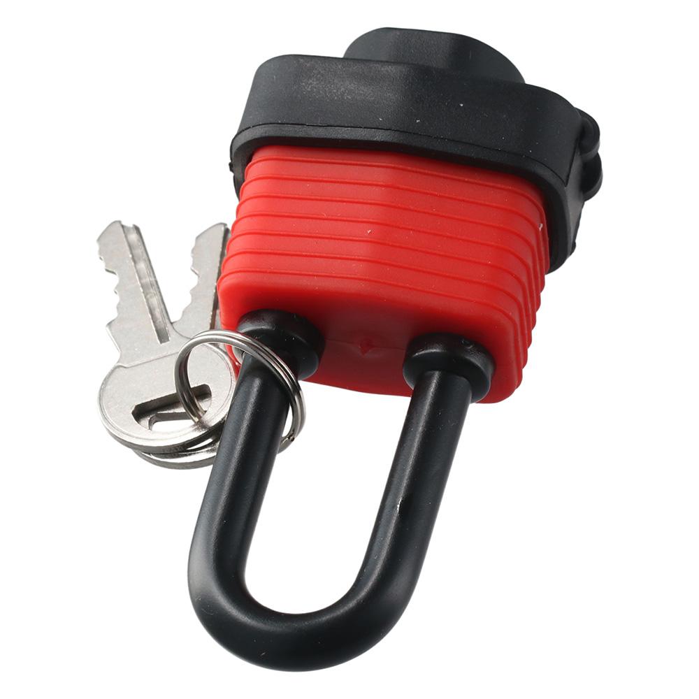 38.8/22.7/58.9mm Long/Short Shackle Red Daily Lock Key Laminated Steel Padlock  Indoor