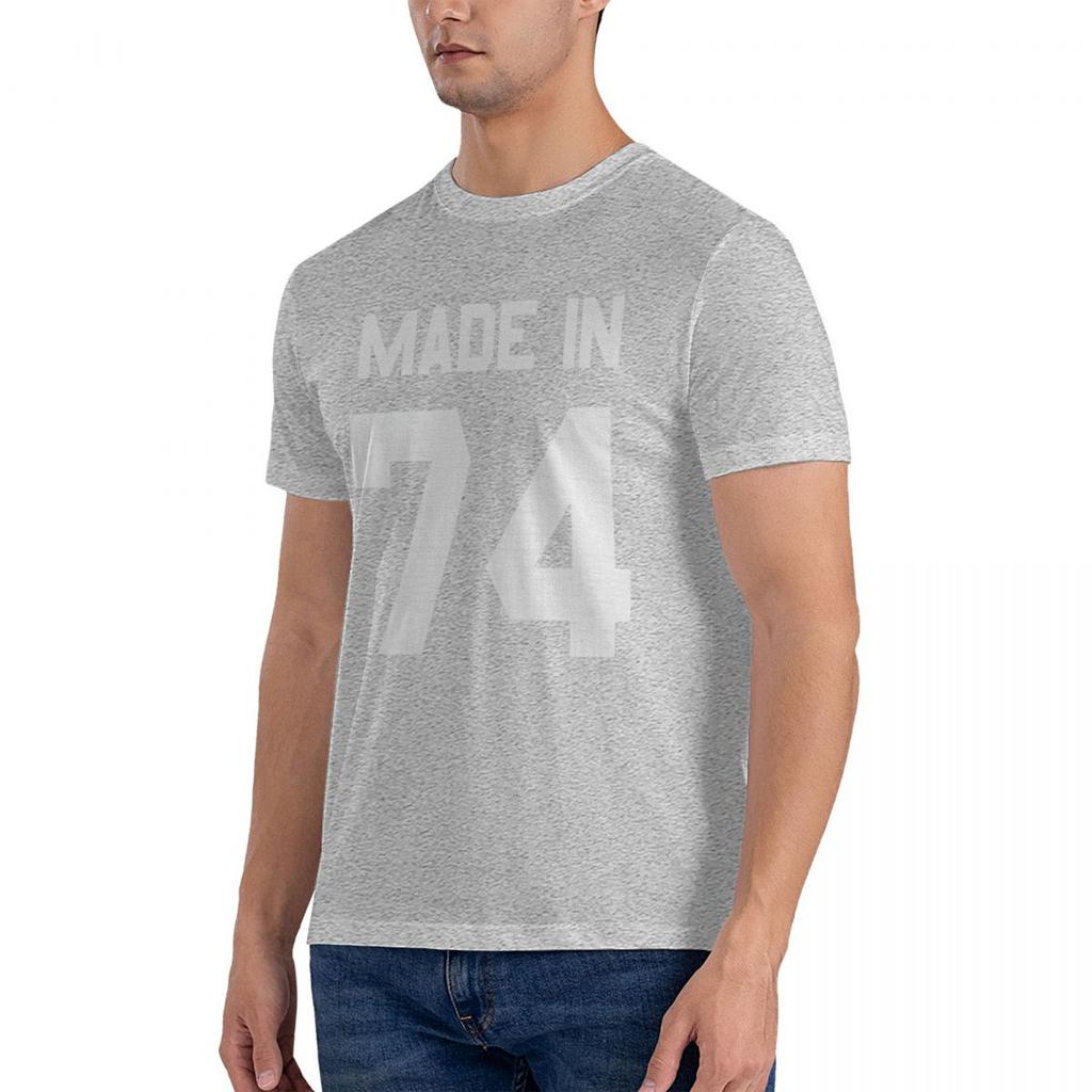 Made In 74 Mens T-Shirt 10 Colors 42nd Birthday Personal Gifts 1974 Mans Unique Cotton Short Sleeves O-Neck Male T Shirts