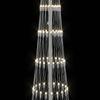 LED Christmas Tree with 290 Warm White LEDs 250 cm Metal