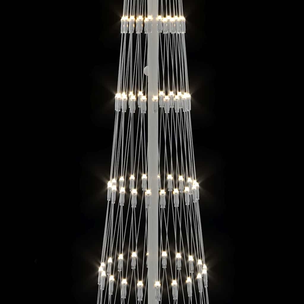 LED Christmas Tree with 290 Warm White LEDs 250 cm Metal