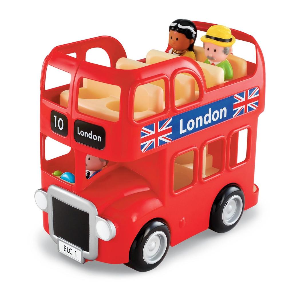 Early Learning Centre London Bus Toy Authentic Double-Decker Ride-On 200352,