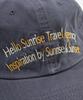 HELLO SUNRISE Dot Arch Logo Ball Cap_Dark Gray