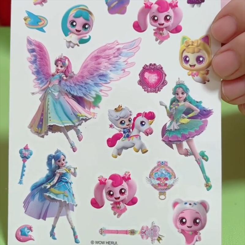 Wundervolle Elsa Prinzessin Wasserdichte Tattoo-Aufkleber für Kinder - Leicht zu entfernen, Allzweck-Spaß!