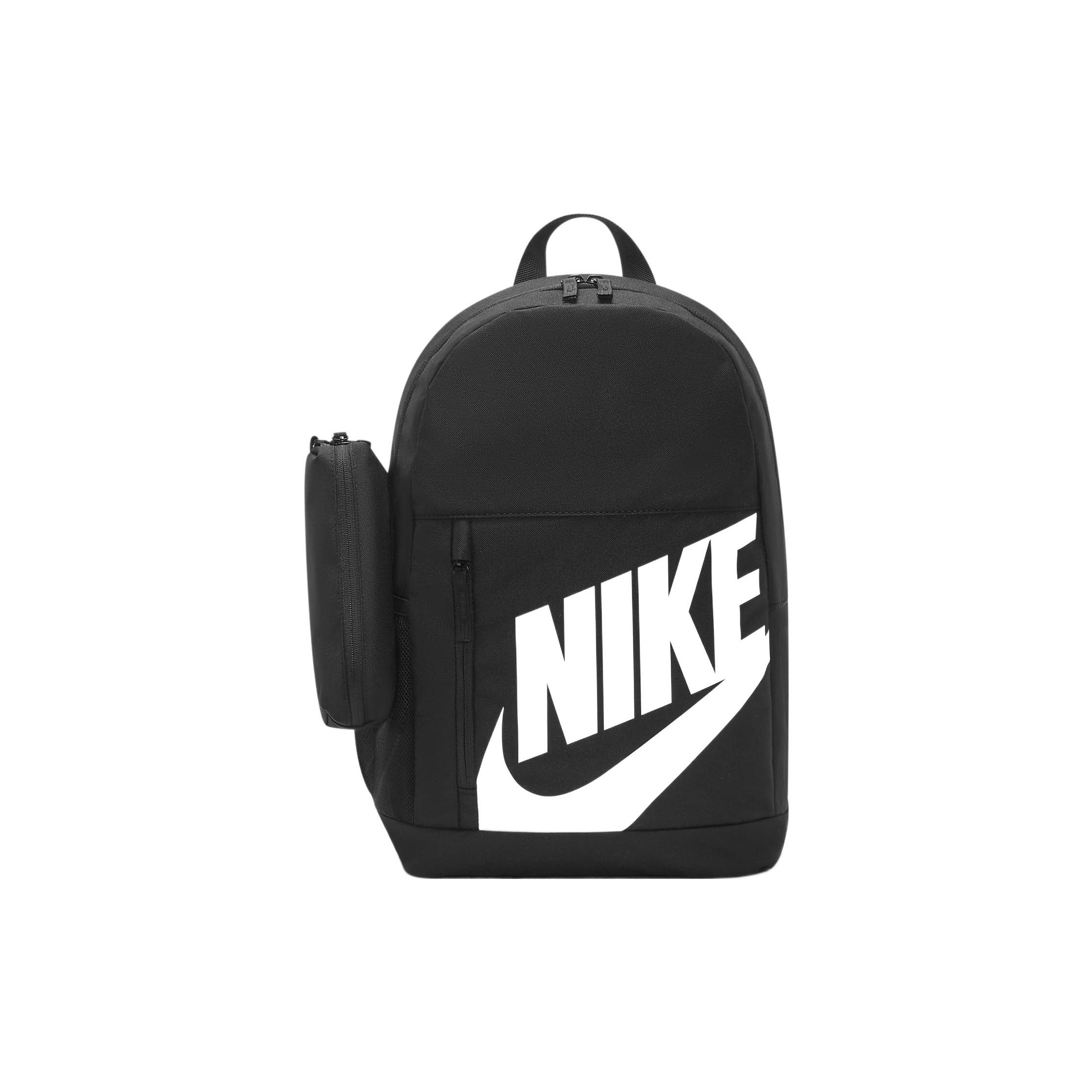 Nike Logo Print Sports Casual Polyester Backpack Kids Backpack Black DR6084-010 Black