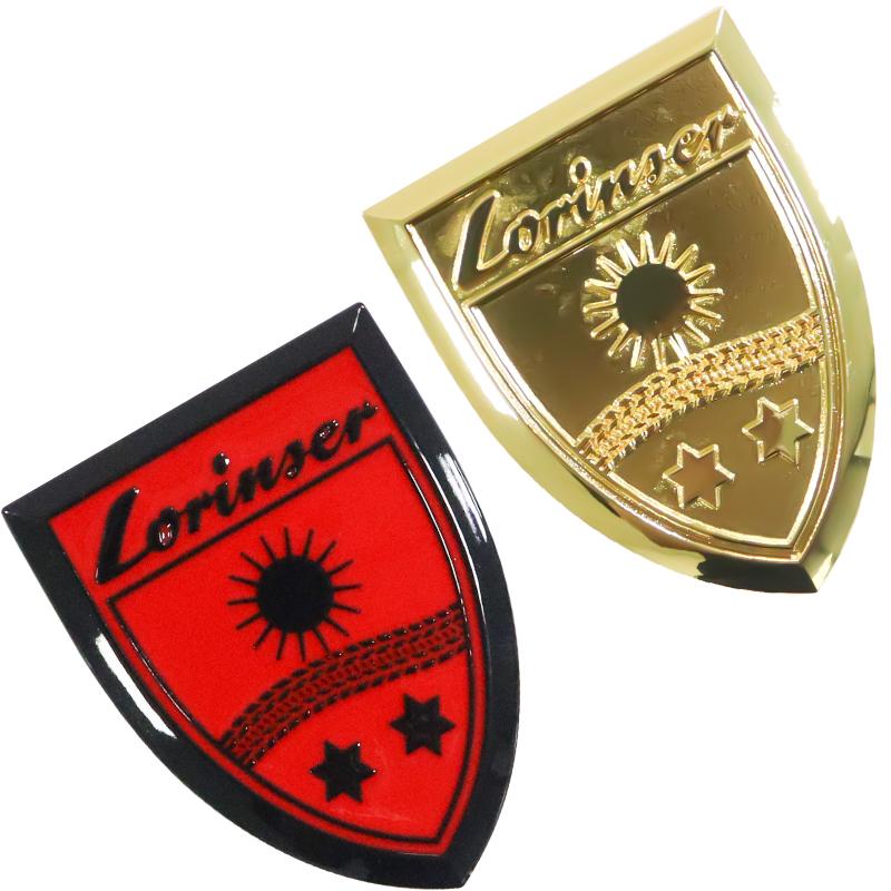 1Pc Lorinser shield badge side fender emblem car stickers For Mercedes-Benz VS class refit lorinser rear trunk car accessories