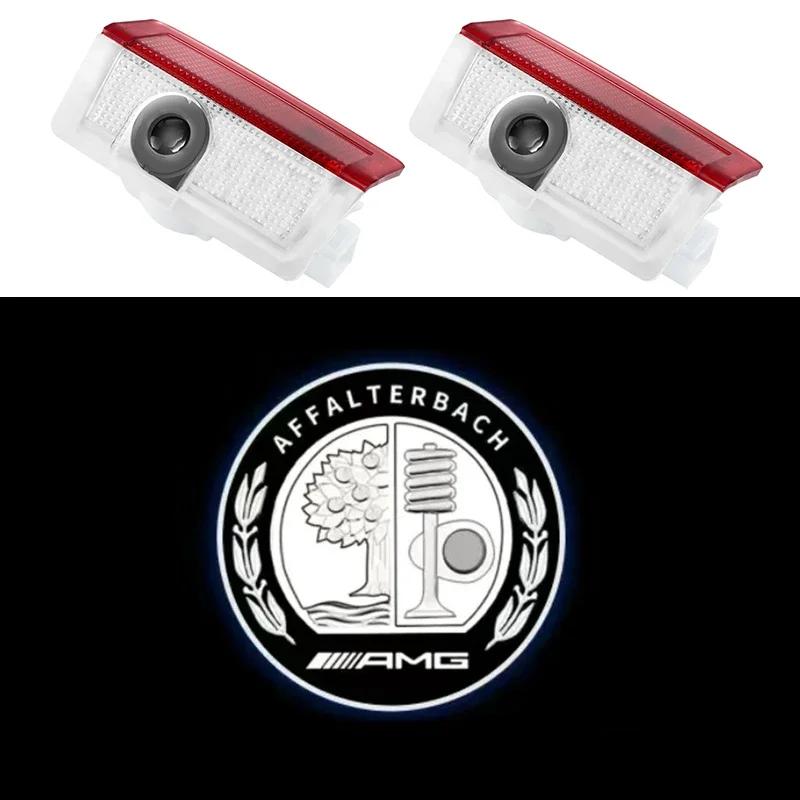New For Mercedes Benz 2pcs Car Door Welcome Light Logo Emblem For Mercedes Benz A C E GLC GLA GLE GLB Class W177 W205 W212 W213