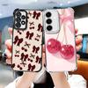 Cherry Bow Sweet Soft Phone Case For Samsung A17 A27 A07 A37 A57 A16 A56 A15 A55 A14 A54 A13 A53 A26 A36 A25 A35 A24 A34 A23 A33