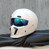 Motorcycle retro helmet cruise men's and women's combination full helmet scorpion helmet reserved Bluetooth headphone slot