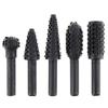 5-teiliges Hartmetall-Rotfeilen-Set - Wolfszahn-Schleifkopf für Holz-/Metallbearbeitung, Professionelles Dremel-Zubehörset