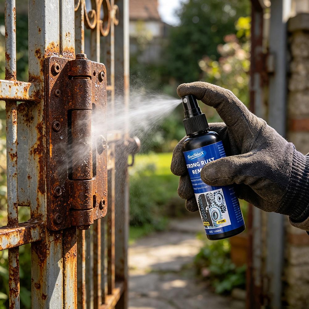 100ML Automotive Car Rust Remover Spray For Wheel Rim Exhaust Pipe Heavy Duty Rust Cleaner Anti-Rust Solution Rust Remover