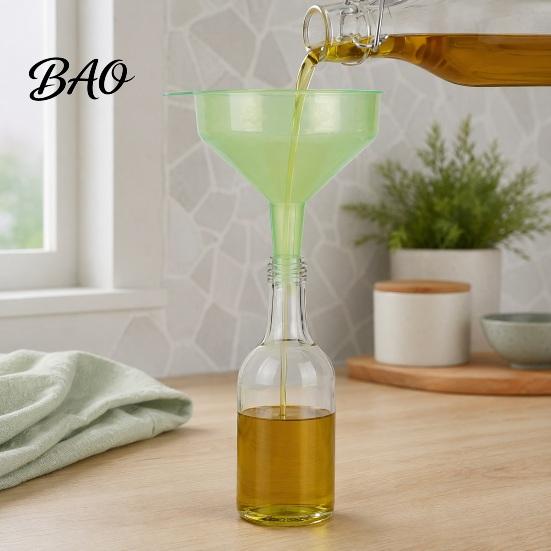 Universal Funnel 2Pcs Wide Mouth Kitchen Filling Funnel, Oils Liquid Soy Sauce Powder Food Grade Canning Transfer for Bottles & Jars Easy Clean