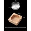 Solid Wood Ashtray with Lid - Large Creative Luxury Cigarette Tray Anti-Slip & Anti-Fly Ash for Home/Hotel