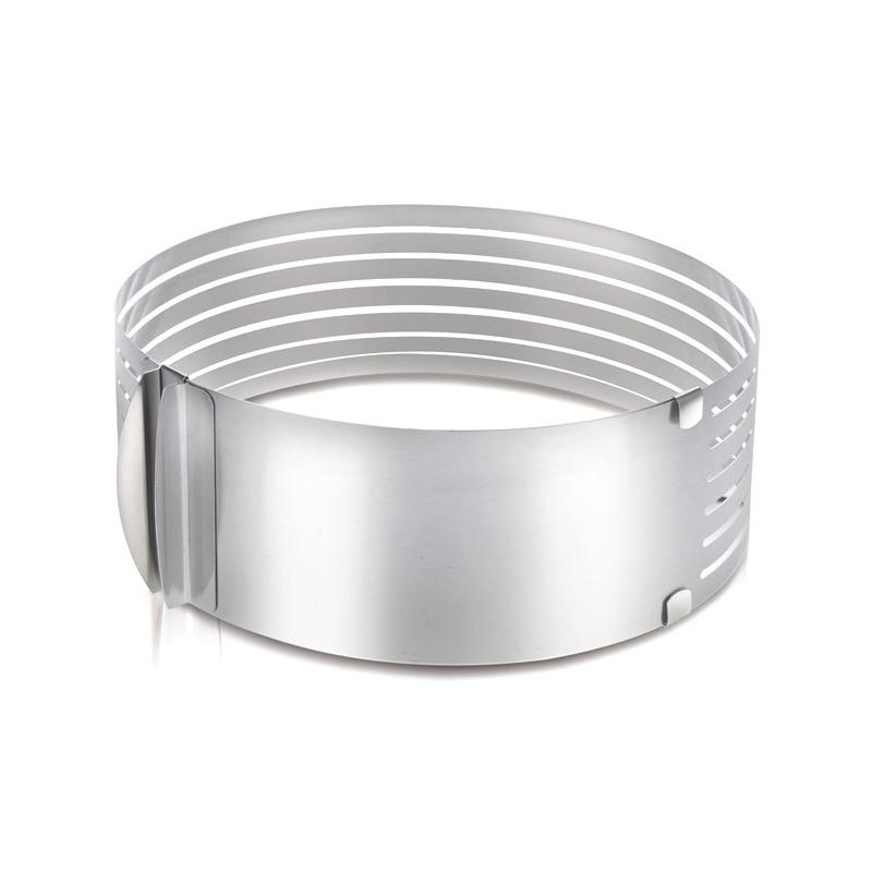 

Adjustable Round Cake Cutter, Stainless Steel, Bread Slicer, 6 Layers, Mousse Ring Mould, Baking Tool, 6-8Inch