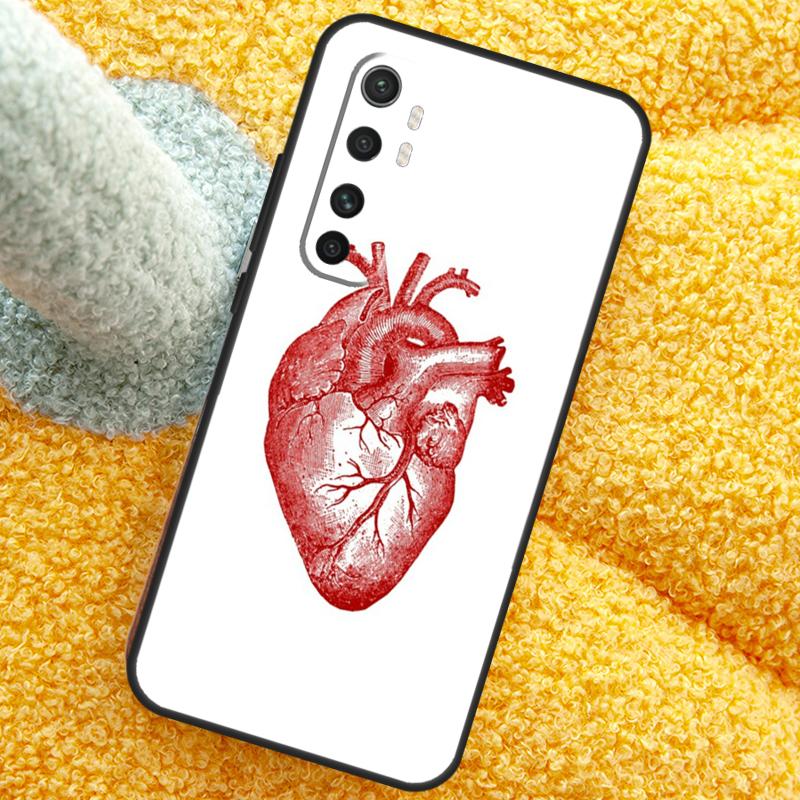 Human Heart Anatomy Case For Xiaomi 13T 14T 15T 14 15 Ultra 17 Pro Max Cover For POCO F8 F7 X7 Pro F5 F6 X5 X6