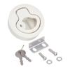 Motorhome Cabinet Door Lock Embedded Round Zinc Alloy with 2 Keys Anti Rust Slip for Yacht Home