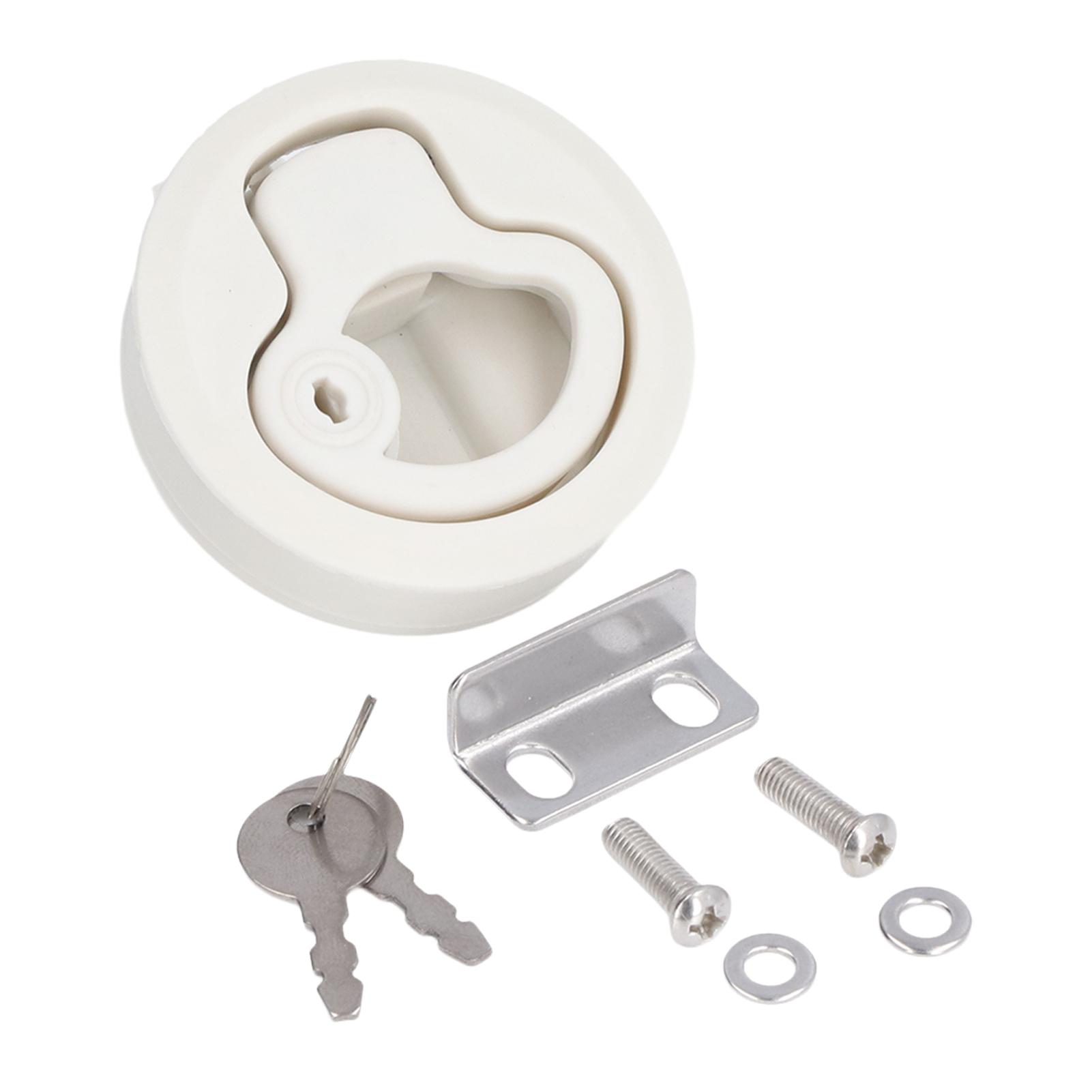 

Замок двери шкафа автодома Врезной круглый из цинкового сплава с 2 ключами Защита от ржавчины Скользящий для яхты дома