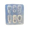 Clear Ear Nail Sculpture Template Flexible Silicone Mold For Gel Art And Handmade Decorations