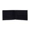 Emporio Armani Solid Color Double Fold Design Short Leather Wallet Men wallet Black Y4R166-Y068E-80001