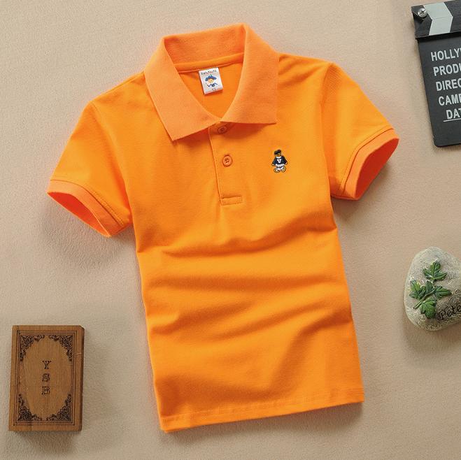 Dziecięcy Krótki Rękaw Lato Odzież Dziecięca Średnia Duża Dziecięca Koszulka Bawełniana Paski Koszulka Polo