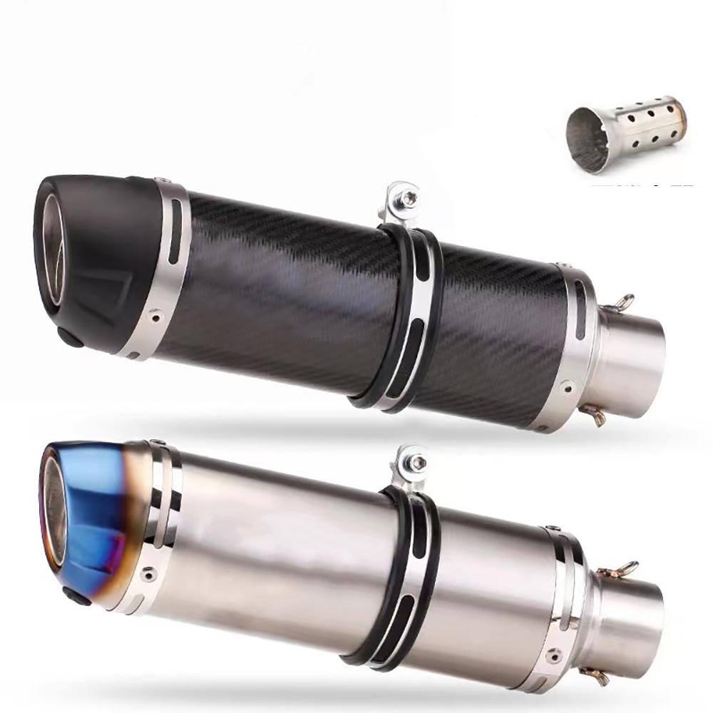 51mm Motorcycle Exhaust Muffler Pipe Escape Moto With DB Killer for Z1000 Z900 GSR600 FZ6N R1 R6 R3