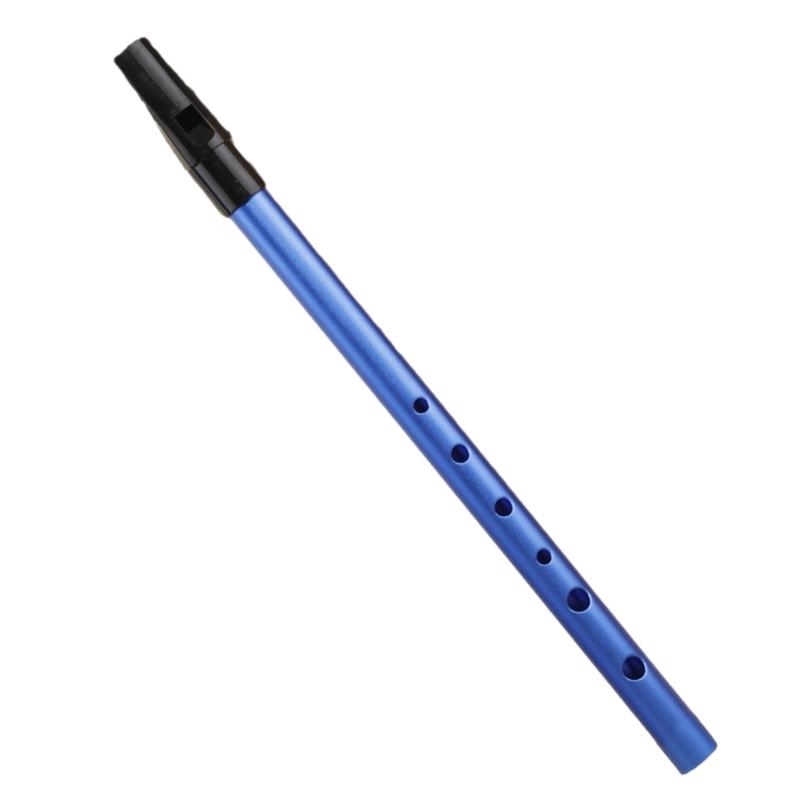 Tin Penny Whistle Flute 6 Hole Metal Flute C/D Key Irish Whistle Instrument Woodwind for Beginners Easy To Play