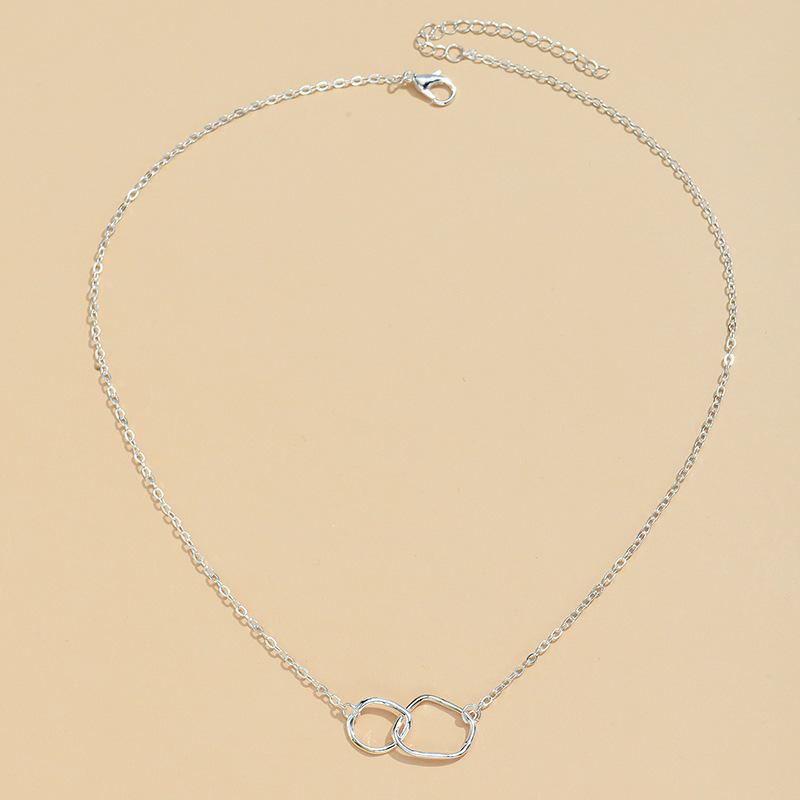 Women's Korean Geometric Cross Clavicle Chain Necklace - Versatile, Stylish, Simple