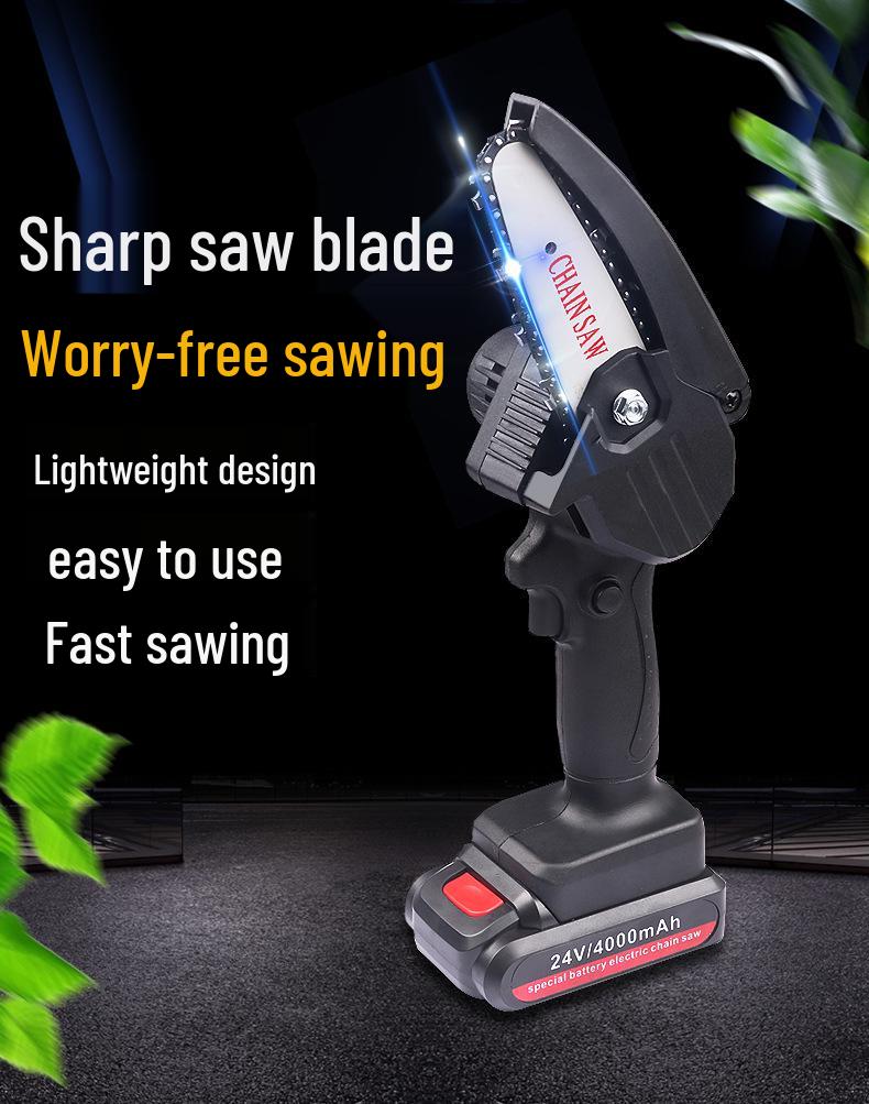 Cordless Handheld Mini Electric Chainsaw for Woodworking & Gardening