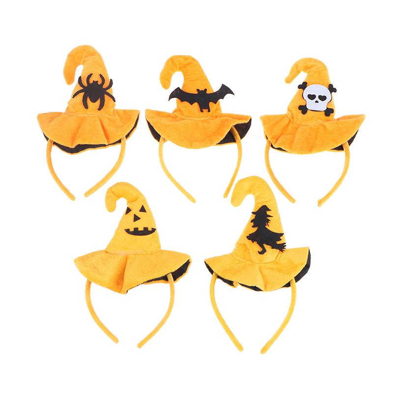 Halloween Pumpkin Headband Bat Hats 