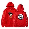 Dragon Ball Anime Hoodie Sweatshirt Teens Men Long Sleeve Fleece Lined Pullover Casual Streetwear