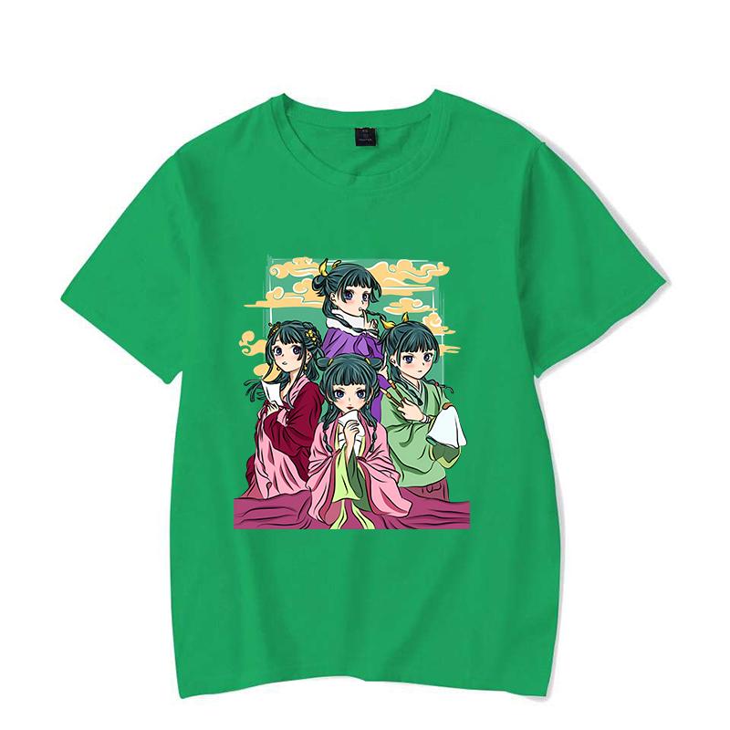 

Новые футболки с принтом «Дневники аптекаря» для женщин и мужчин, летние крутые футболки с короткими рукавами в стиле аниме в стиле Харадзюку 4XL