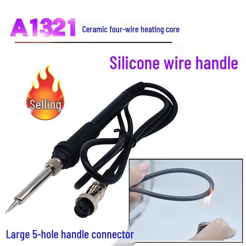 936/969 Electric Soldering Iron Handle with 5-Pin/7-Hole Accessories for Repair and Welding