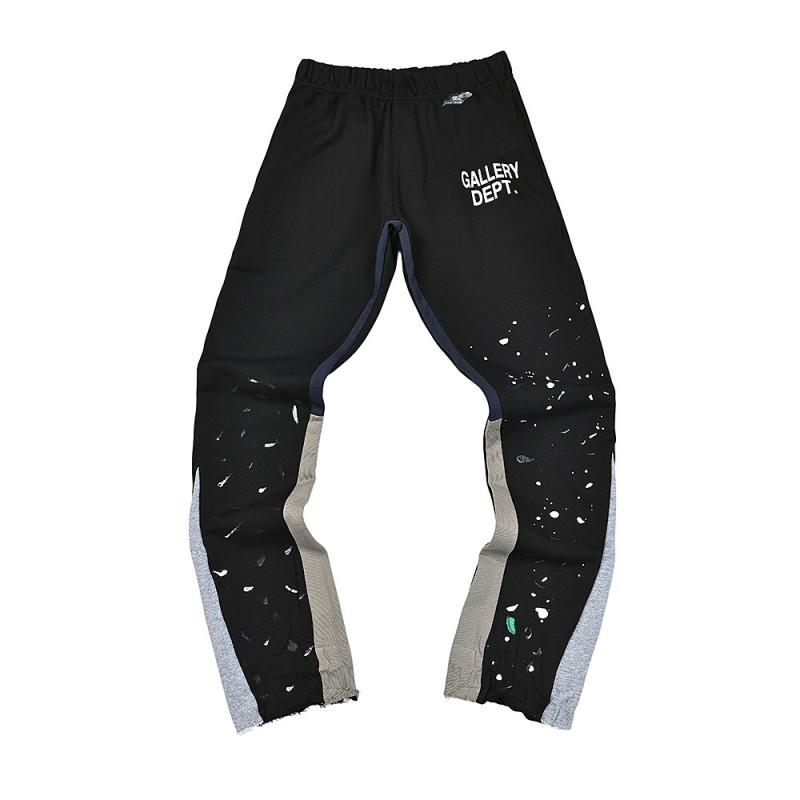 Dipartimento Galleria. Pantaloni a zampa Patchwork in Denim Unisex Jeans Casual Streetwear