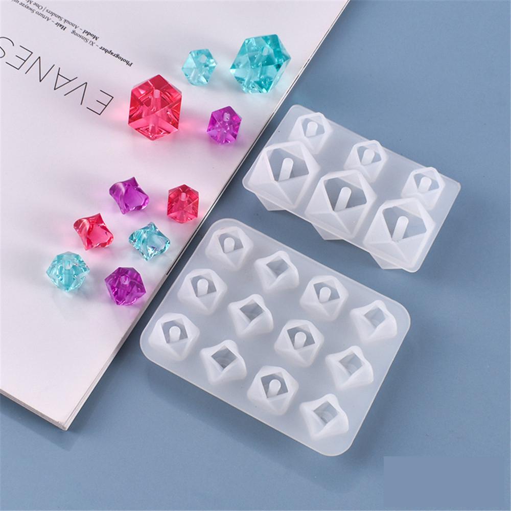 Making Mold Diamond Shape Crystal Silicone Mold DIY Handmade Jewelry Tool LWYLY Making Mold Diamond Shape Crystal Silicone Mold DIY Handmade Jewelry Tool LWYLY